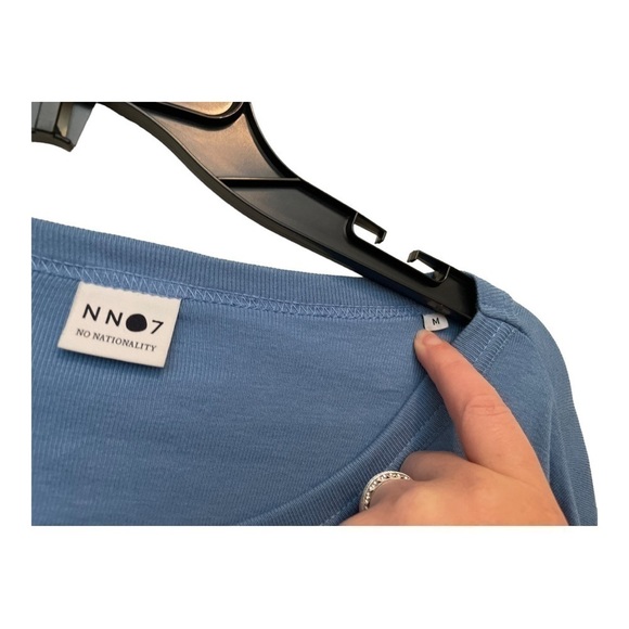 Nn07 light blue Arnold long sleeve pocket tshirt - Picture 10 of 10